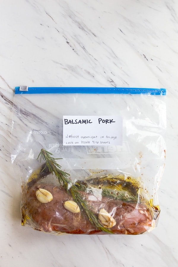 balsamic pork tenderloin in the crockpot